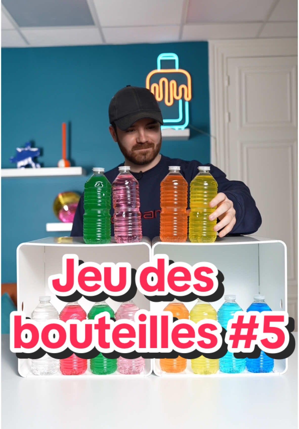 La première fois c’était 4 bouteilles, maintenant le double et on est tout aussi nuls 😅