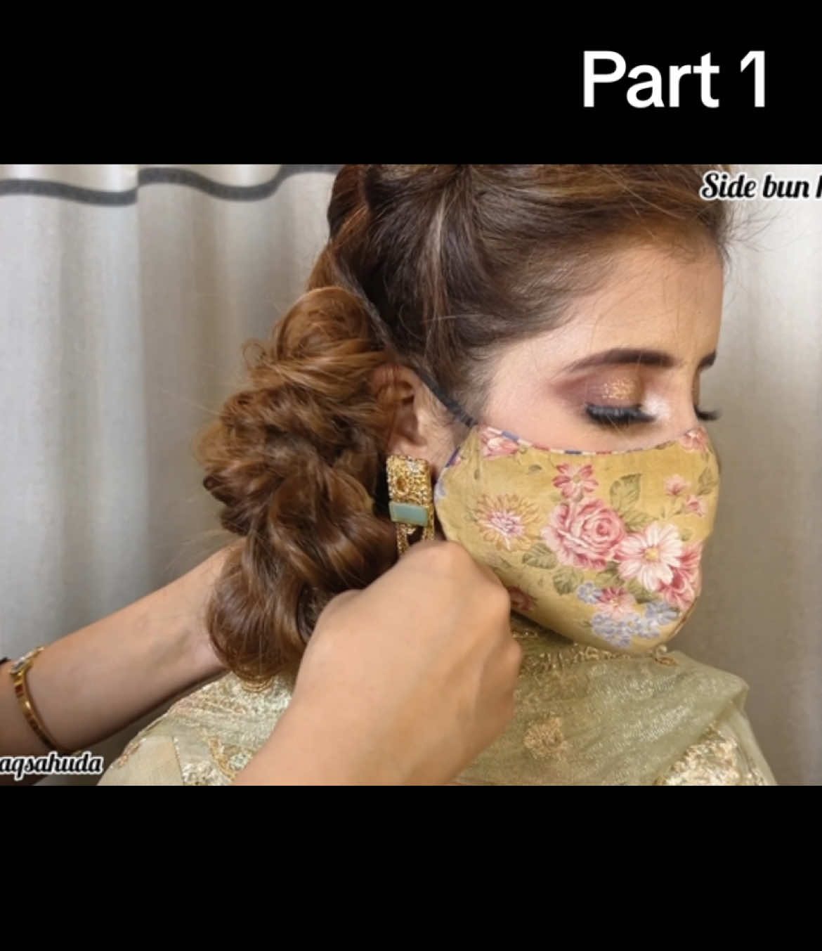 Side bun hairstyle #hairstyle #bridalhairstyle #hairdo #makeupbyaqsahuda #hairstyletutorial #foruyou #foryoupagee #unfrezzmyaccount🙏 #viewsproblem😭 #10kfollowers #trendingvideos #fyppp #fyp #uktiktok #trendings @TikTok UK 