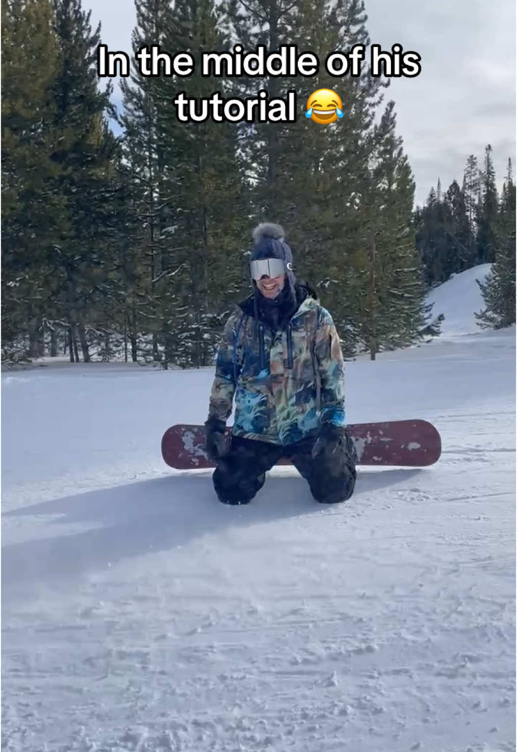 “I can’t slow down” 😂 (via Justus_31/IG) #snowboard #snow #ski 