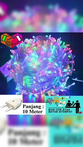 Lampu Tumblr LED untuk hiasan NATAL,, panjang 10M #lampuhiasnatal #lampuhiasnatalterbaru #lampuled #hiasannatal #perlengkapannatal #hiasannatal 