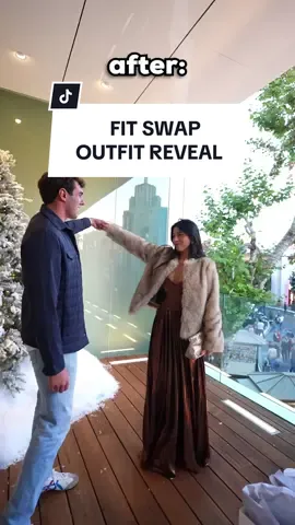 Replying to @John Rusanov The final look has been revealed!! 🥂🤎 We partnered with @John Rusanov to give one lucky girl the perfect holiday party dress by @Retrofête, @Generation Love fur coat, @Tony Bianco heels and accessories by @Cult Gaia and @MÉGA Jewelry 💁‍♀️✨ What do you think of this outfit?! Let us know in the comments #revolve #fitswap #manonthestreet #holidayparty #holidaypartyoutfit #holidayshop #revolveholidayshop #thegrove #revolvestore #finallook #fashion #outfit #outfitinspo #streetinterview #challenge 