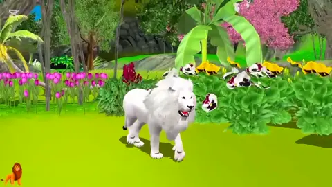 white lion #animationzoon #foryou #foryoupage #trendingvideo 