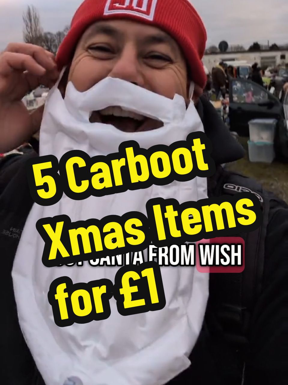 Bargain of the year, 5 Christmas Carboot items for £1!!! oh and my Santas Beard!!! #LIVEhighlights   #TikTokLIVE   #LIVE   #carboot   #carbooting  #carbootsale  #carbootsaleuk  #carbootfinds  #carbootuk 