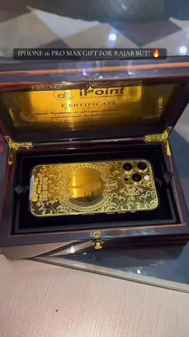 IPHONE 16 PRO MAX GIFT FOR RAJAB BUTT WEDDING GIFT! 🔥 #RAJABFAMILY #rajabali #rajabbut #rajab #fyppp #fyp #1millionaudition #rajabbutt 
