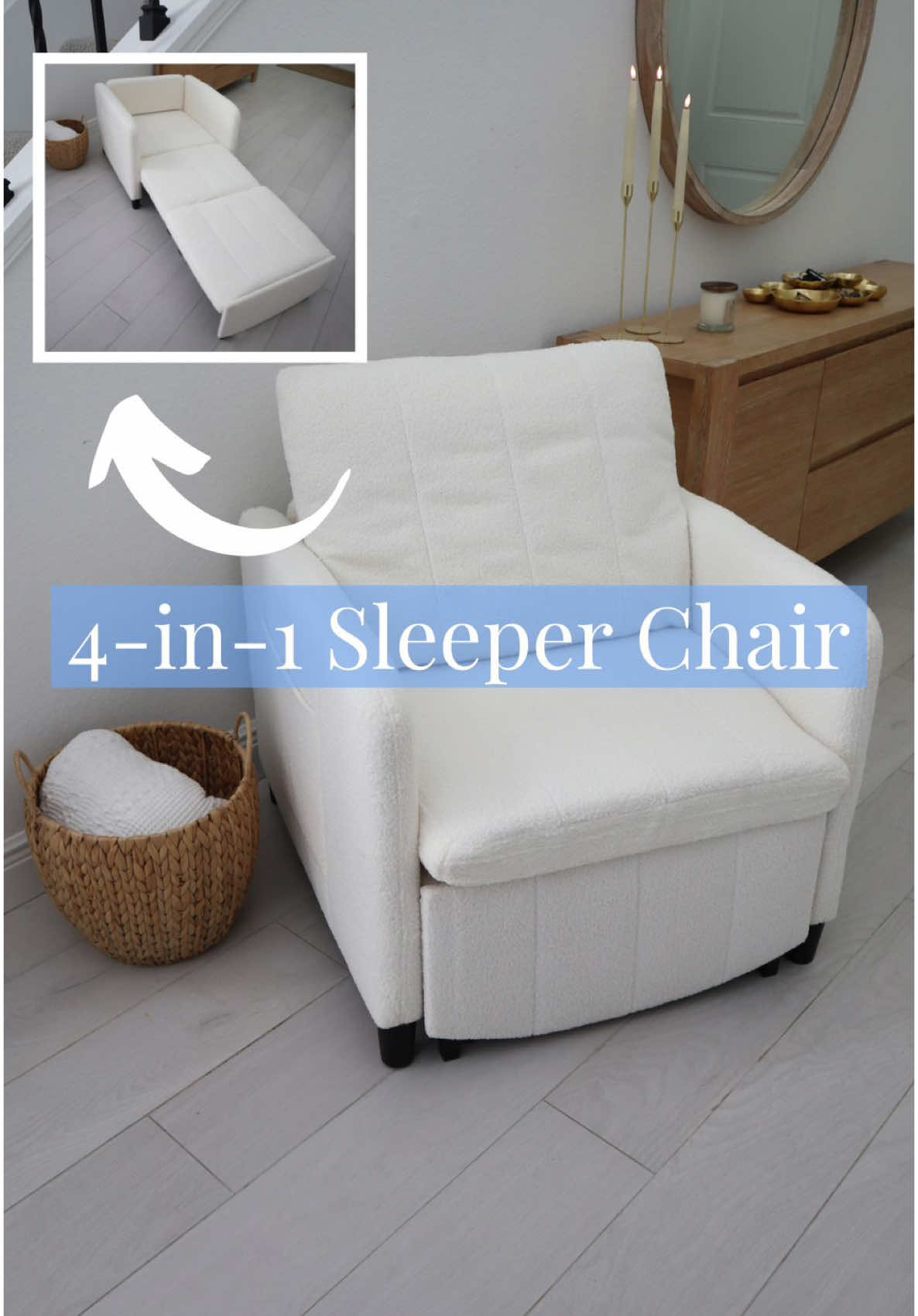 Guests love it 😴🤩 Find this under ✨Bedroom✨ on my web🕸️site. #sleep #bed #bedroom #chair 