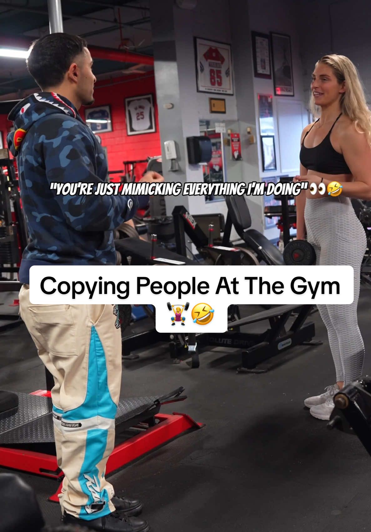 She Was In Disbelief 😳🤣 #fyp #prank #fypシ #foryoupage #GymTok #Fitness #lol 