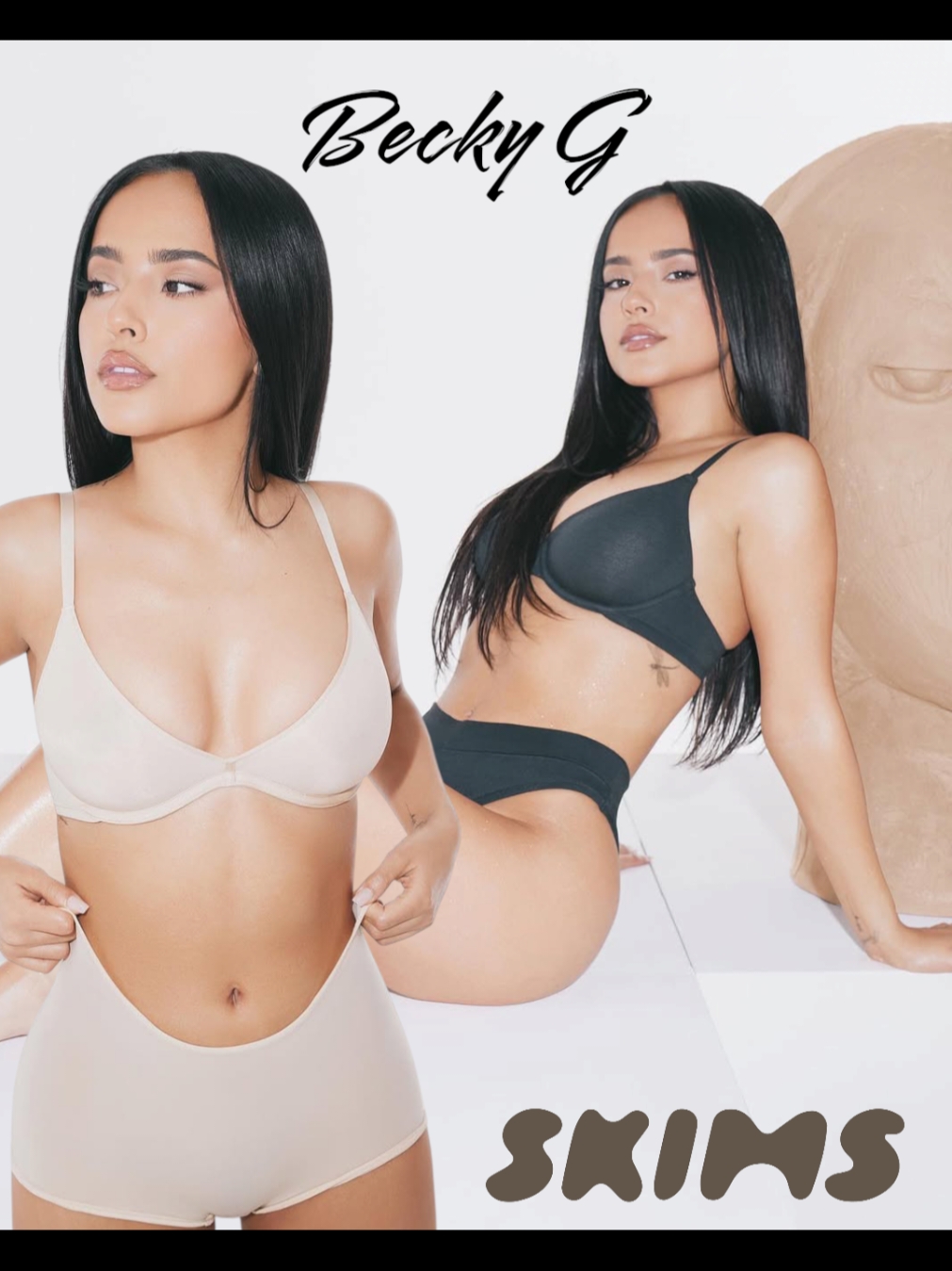 We all remember when @Becky G was part of the @SKIMS campaign, @Kim Kardashian's brand. #beasters #singer #latina #actress #skims #kimkardashian #campaign #foryou #trending #musician #celebs #viral #fyp #outfit #parati #update #throwback #artist #fashion #iambeckyg #beckyg #actriz #cantante #photoshoot #kardashian 