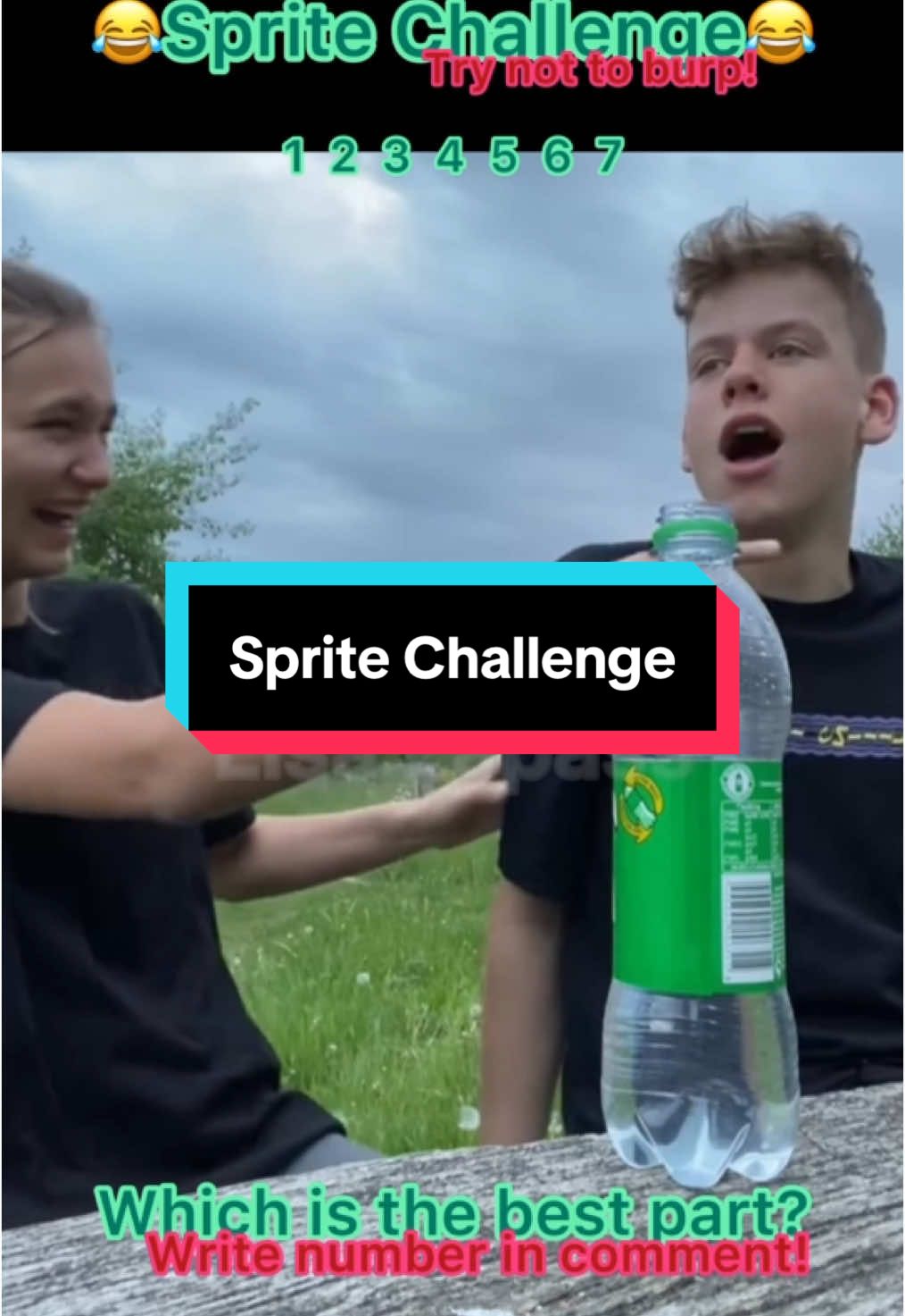 Sprite Challenge #spritechallenge #burp #challenge #lol #lachflash #lisalapass #rülpsen #burpchallenge #funnyvideo #foru #4you #funnytiktok #funnymemes #burping #fypシ゚ #fyp #fürdich #lustig #sprite 