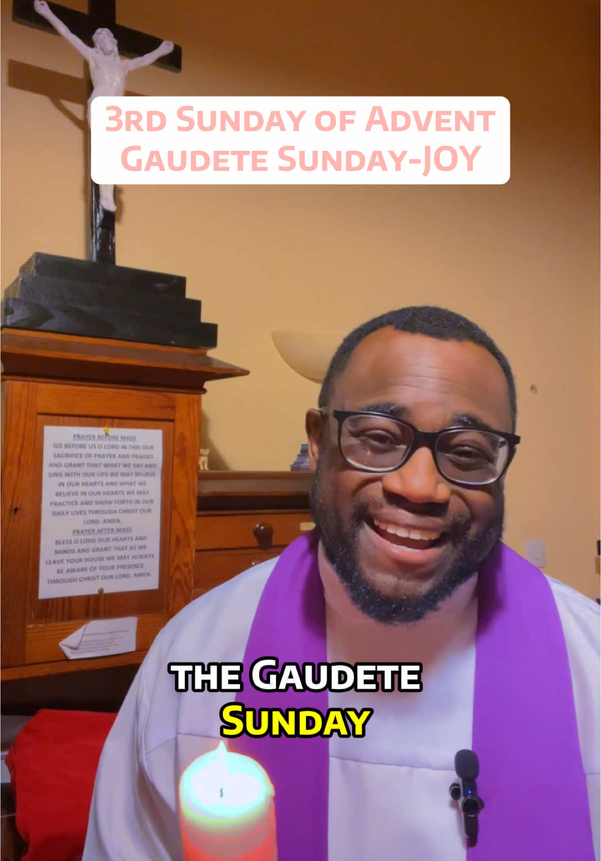 May the joy of the coming of Christ be your strength. Amen #frjamesanyaegbu #frjamesa #faithchatplatform #fypシ #tiktokpriest #catholictiktok #christiantiktok #advent 