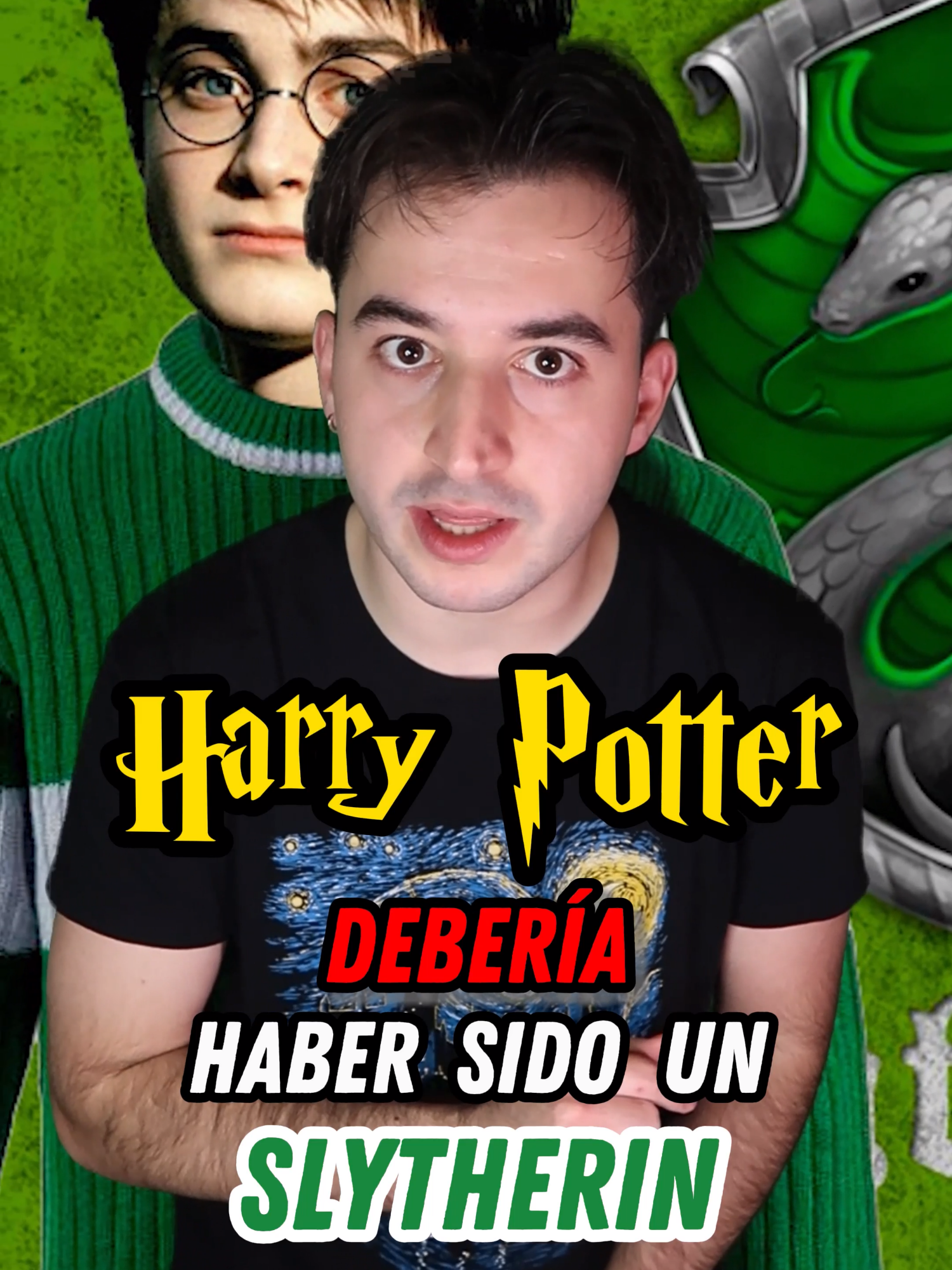 ¿Hay alguien MÁS SLYTHERIN que el propio Harry? 🐍🥵 A ver me sé la historia no os preocupéis. Sé que muchos de los ''rasgos de Slytherin''  le venían de Voldemort. Pero no por ejemplo su absoluto desdén por las  normas. Cosa que no he podido ejemplificar en el vídeo. Por cierto hoy debutan en este canal ''Dobby'' y ''Lucius Malfoy''. Me ha encantado interpretarlos. Y sobre todo vestirme con los aires de Lucius. Cosa que es 1000% gracias a Jason Isaacs y la humanidad más color que le dio al personaje. Día 3/100 del reto. A 10 minutos de no llegar a tiempo jajaja. Voy a tener que organizarme distinto. #harrypotter#potterhead#luciusmalfoy#slytherin