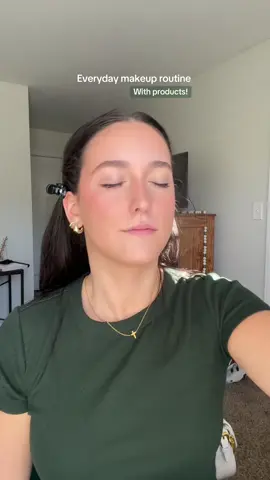 Everyday makeup routine with products! #makeup #naturalmakeup #makeupproducts #products #makeuptutorial #tutorial #fyp #foryoupage 