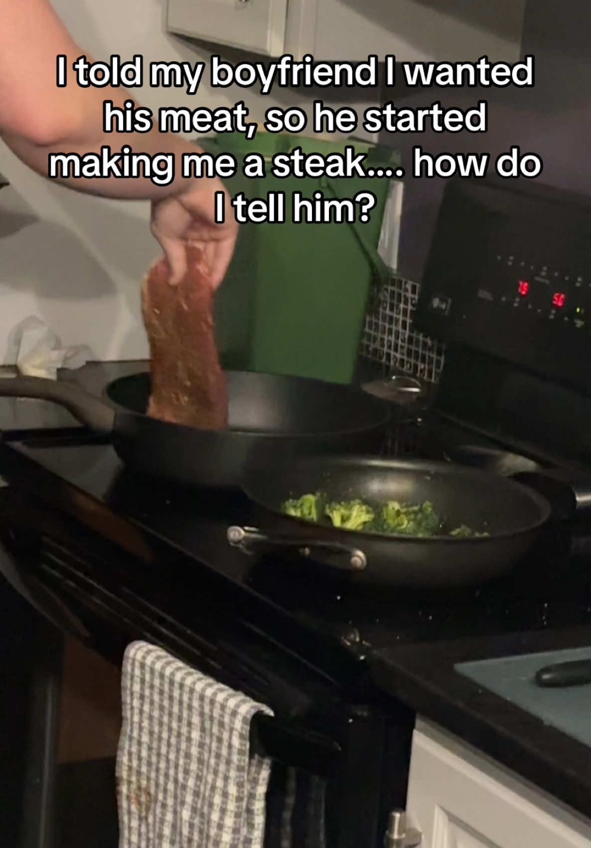He got confused but I got a steak out of it so a win ? #fyp #boyfriend #steak 