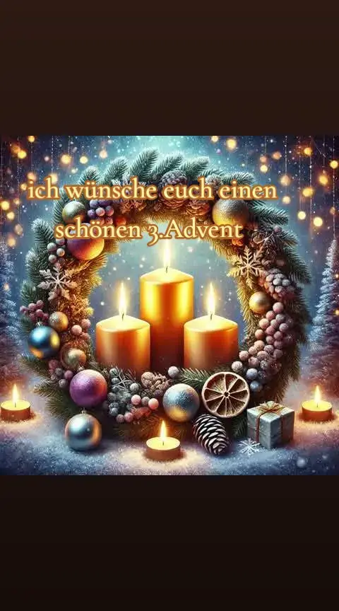 wie schnell die Vorweihnachtszeit doch vorbeizieht...nun brennt schon die dritte Kerze,und Heiligabend ist nicht mehr weit. 🫶🏼 #vorweihnachtszeit #advent #kerze #zeit 