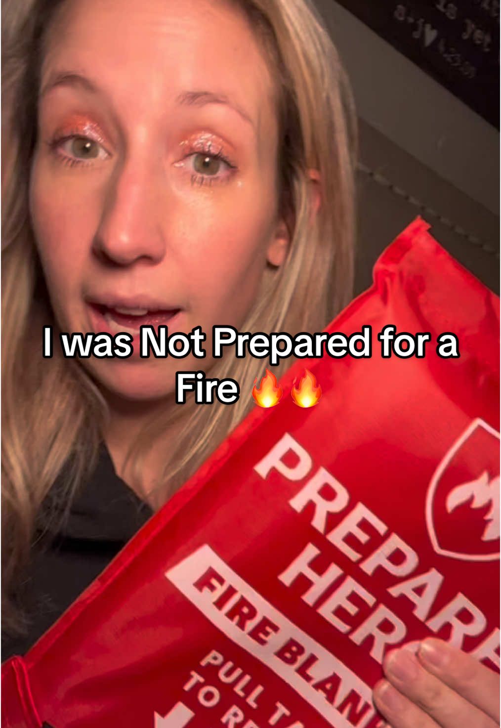 Things they don’t prepare you for when you have kids 🥴 Thank you Jesus for watching over us! EVERY home should have one of these. #preparedhero #fireblanket #fireextinguisher #housefire #firesafety #homesafety #familysafety #safetyfirst 