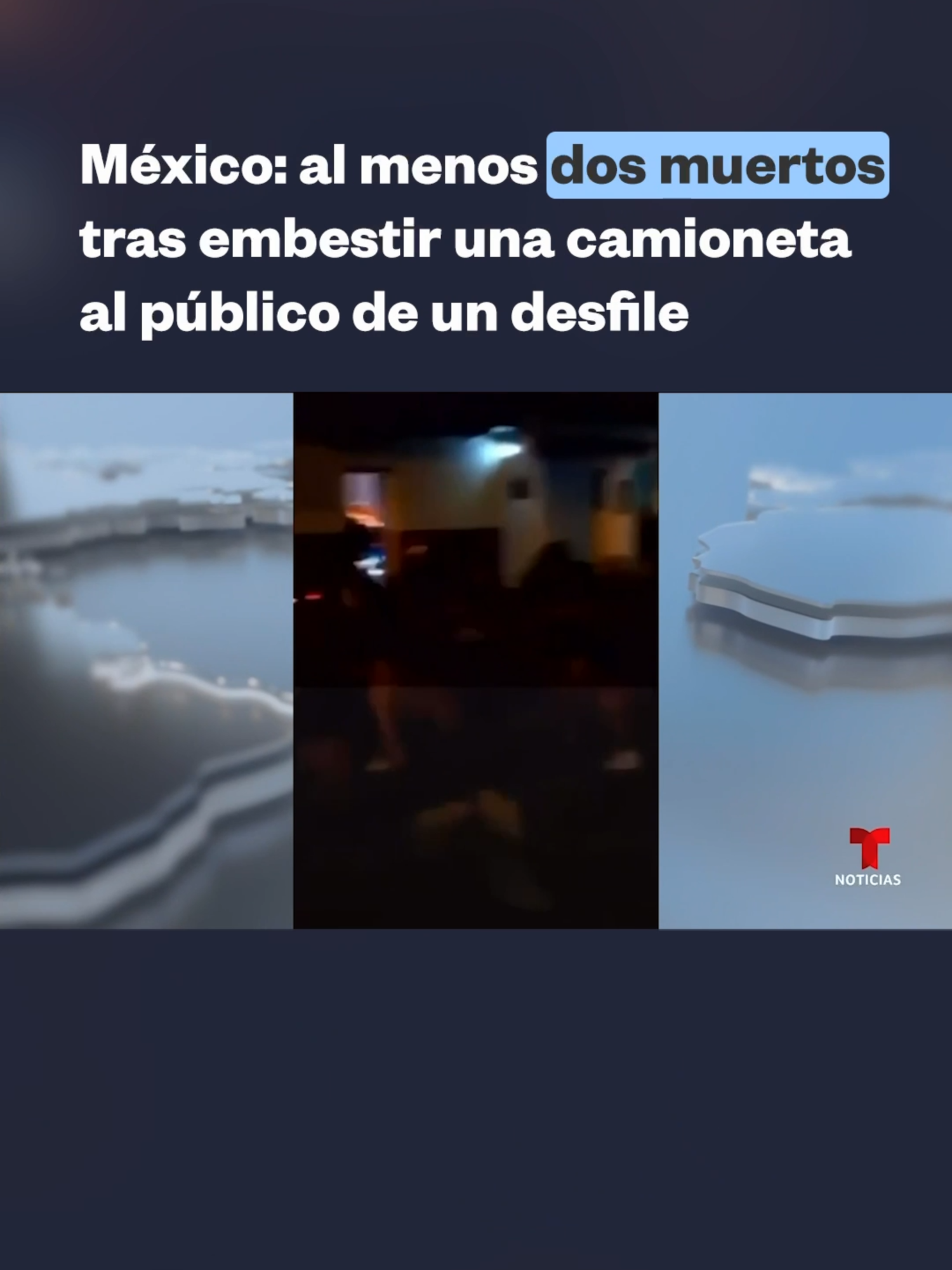 🇲🇽 Tragedia en México: al menos dos fallecidos después de que una camioneta embistiera a asistentes de un desfile en Michoacán. El conductor del vehículo perdió el control y arrolló a un grupo en el municipio de Los Reyes, antes de darse a la fuga corriendo en medio de la confusión general. La mayoría de las víctimas tienen de 12 a 19 años.