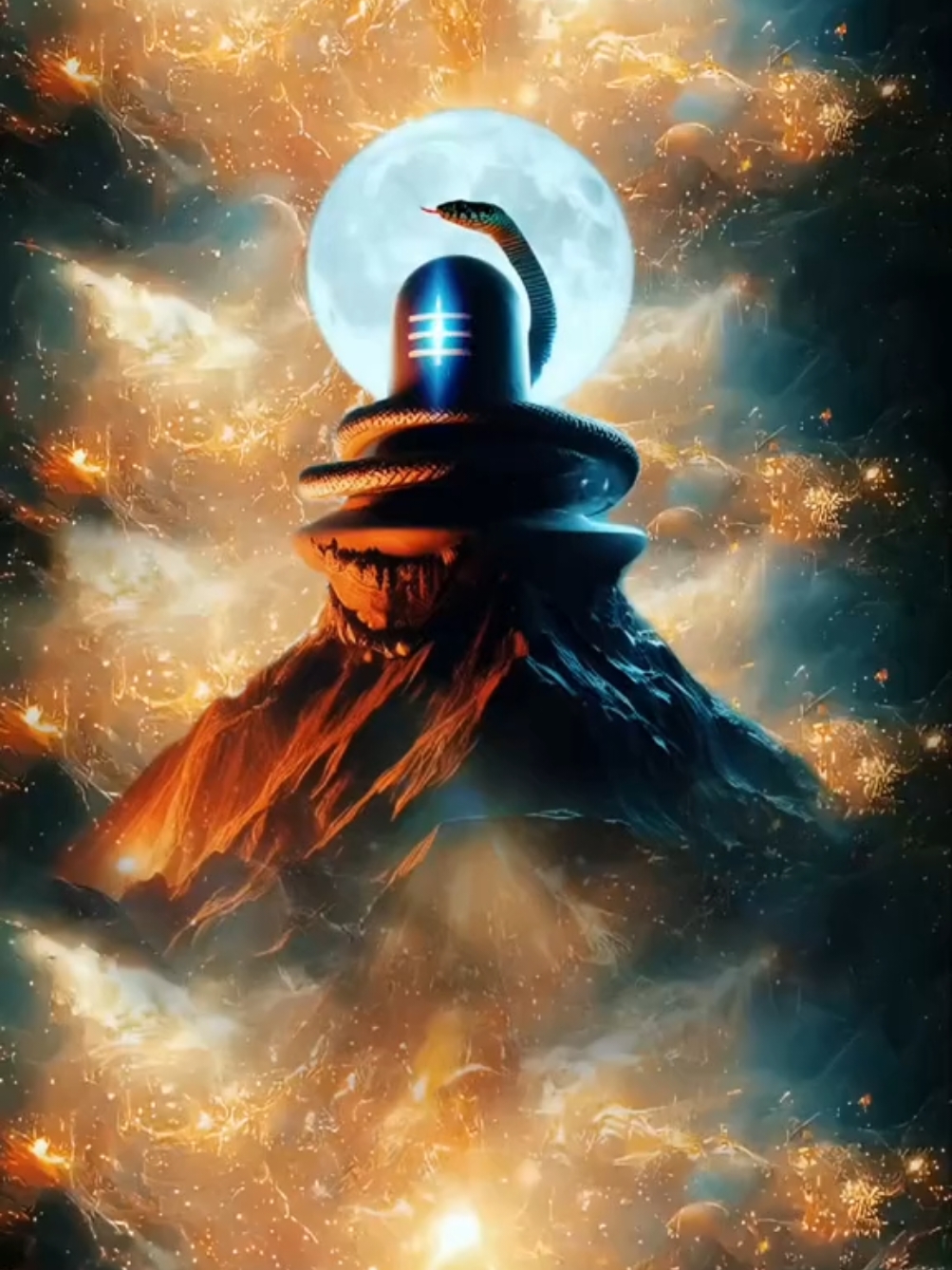 Karpur Gauram: The Sacred Shiva Mantra of Purity and Compassion Slok: Karpoora Gauram Karunaavataaram Samsaara Saram Bhujagendra Haaram Sadaa Vasantam Hridayaaravinde Bhavam Bhavaani Sahitam Namaami Meaning: This sacred slok describes Lord Shiva as pure and white like camphor (karpoora gauram), an embodiment of compassion (karunaavataaram). He is adorned with a serpent around his neck (bhujagendra haaram) and resides eternally in the hearts of his devotees (sadaa vasantam hridayaaravinde). The mantra also offers reverence to Shiva, always with his consort, Bhavani (Parvati), symbolizing the unity of masculine and feminine energies. Chanting this hymn brings peace, purity, and devotion, aligning the soul with Lord Shiva’s divine essence. #KarpurGauram #ShivaMantra #LordShiva #HarHarMahadev #DivinePurity #SpiritualClarity #HinduChants #BhavamBhavani #ShivaDevotee #ShivaBlessings 