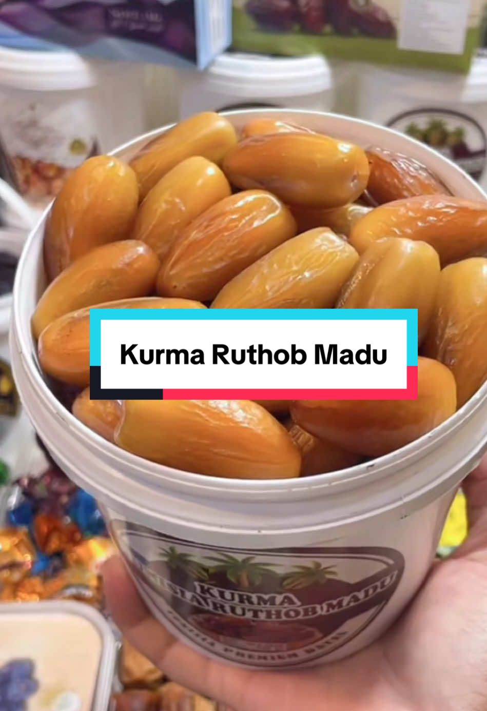 Kurma Tunisia Ruthob Madu, jenis kurma muda yang kering crunchy dan manisnya biasa.. #kurma #kurmatunisia #kurmatunisiamadu #kurmaruthob #kurmamuda #promo1212 #gebyarbelanjadesember 