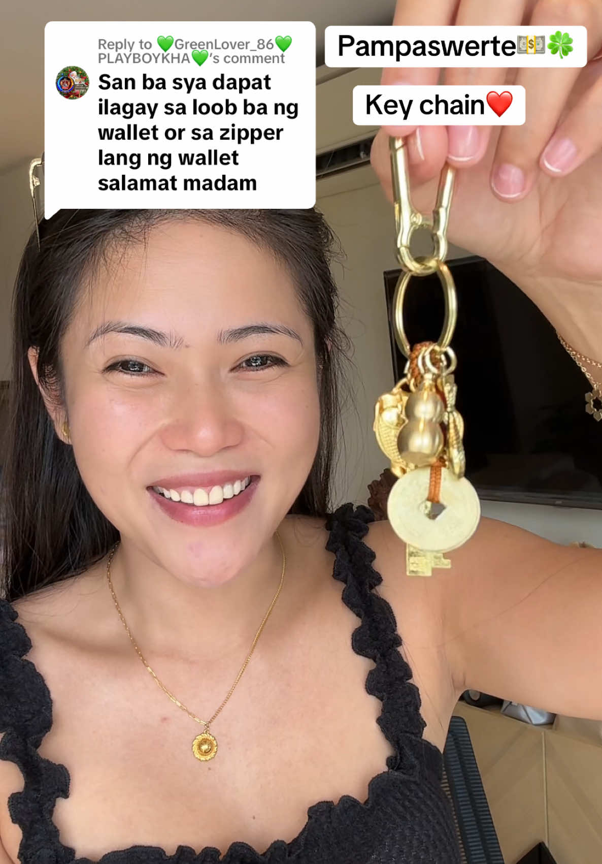 Replying to @💚GreenLover_86💚PLAYBOYKHA💚 Key chain pampaswerte sa buhay natin🥰🍀💵✅ #keychain #lucky #luckychain #luckykeychain #luckycharm #luckycharms 