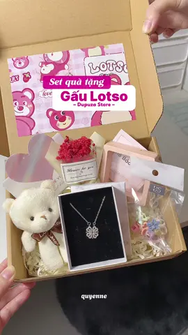 Set quà tặng Gấu Lotso dành cho bạn gái ✨ #98 #dupuzastores #daychuyennu #quasinhnhat #quatangnguoiyeu #quatangsinhnhat #quatangbannu #goiyquatangbangai #goiyquatang #quavalentine #goclamdep #trending #xuhuong #gift