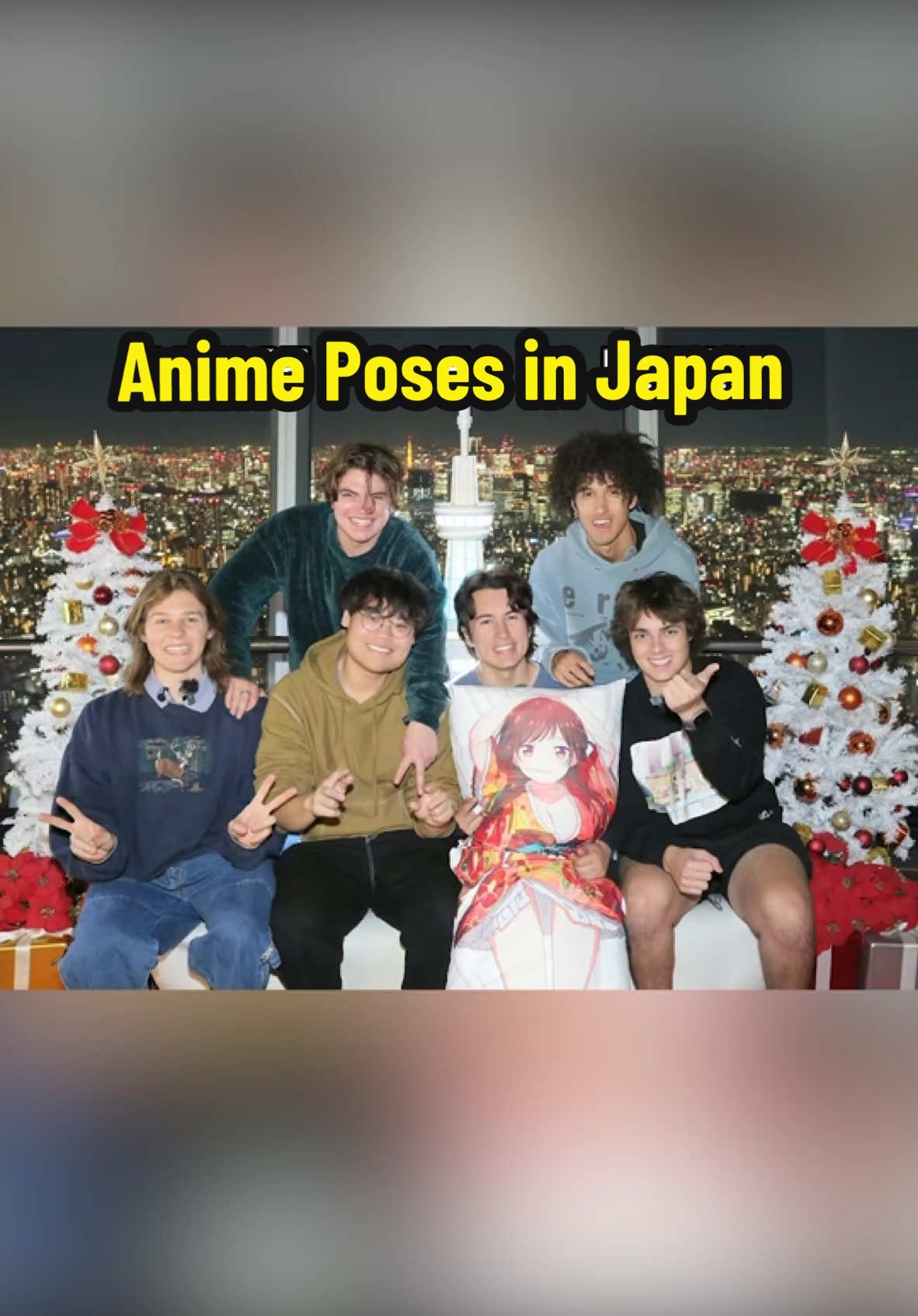 ANIME POSES IN JAPAN #anime 