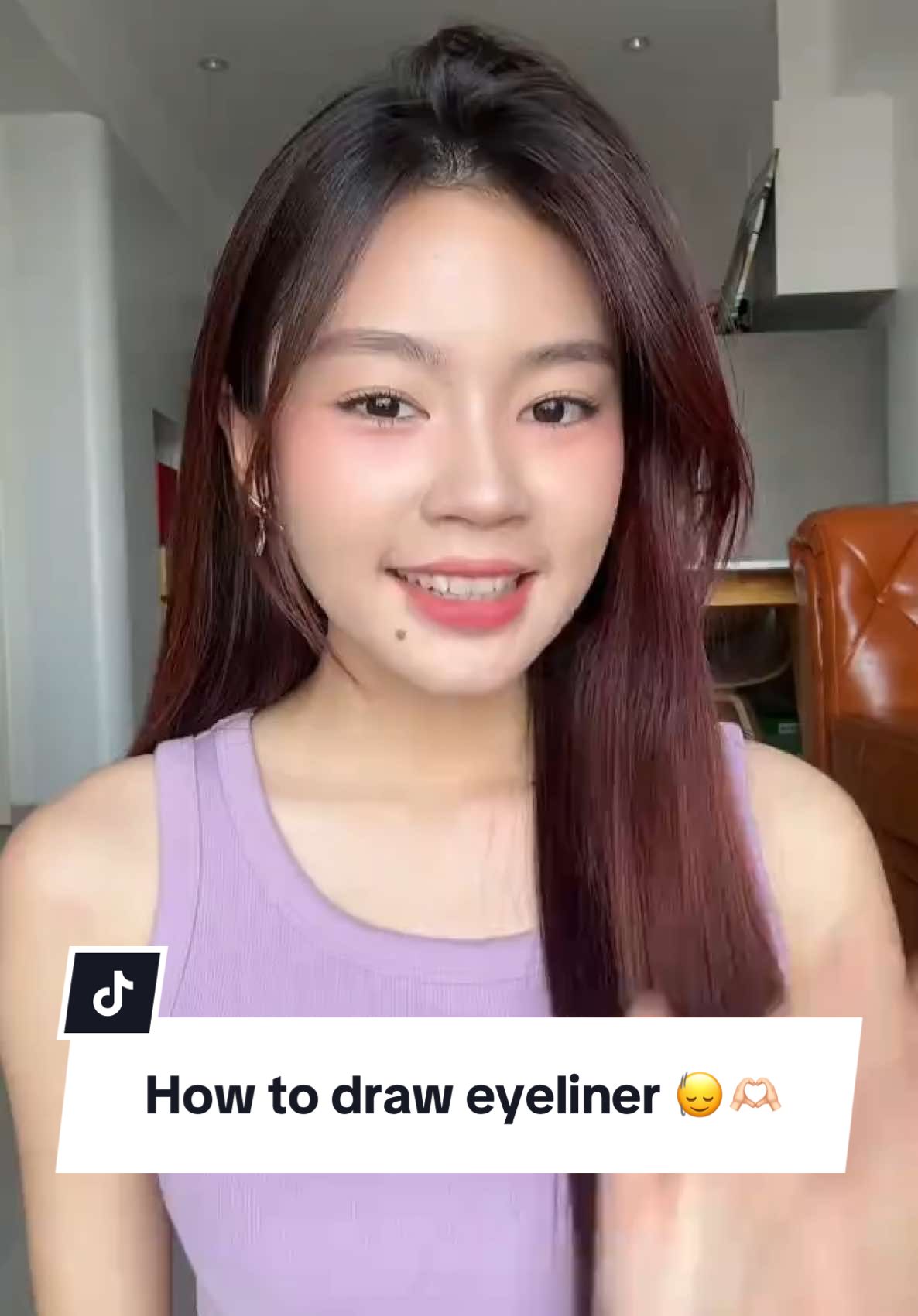 របៀបគូរ eyeliner 🙂‍↕️🫶🏻 #eyeliner #eyelinertutorial #eyelinerhack #eyelinerhacks #eyeliners #howto #makeuptutorial #makeuptok #fypシ゚ 