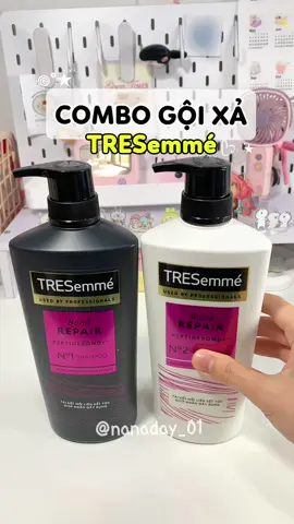 Combo gội xả TRESemme này đã có phiên bản mới Bond Repair mí bà đã dùng thử chưa ☺️ #nanaday #unboxing #review #tresemmé #tresemme #combogoixa #utoc #nhuomtoc #phuchoitoc #xuhuong #hairstyle #lamdep #reviewlamdep #chamsoctoc #fyp #foryou #duongtoc #HợpTáccùngUnilever 