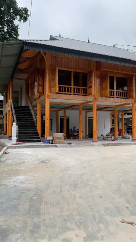 Đã hoàn thành ngôi nhà sàn 500tr ae tham khảo nhé 