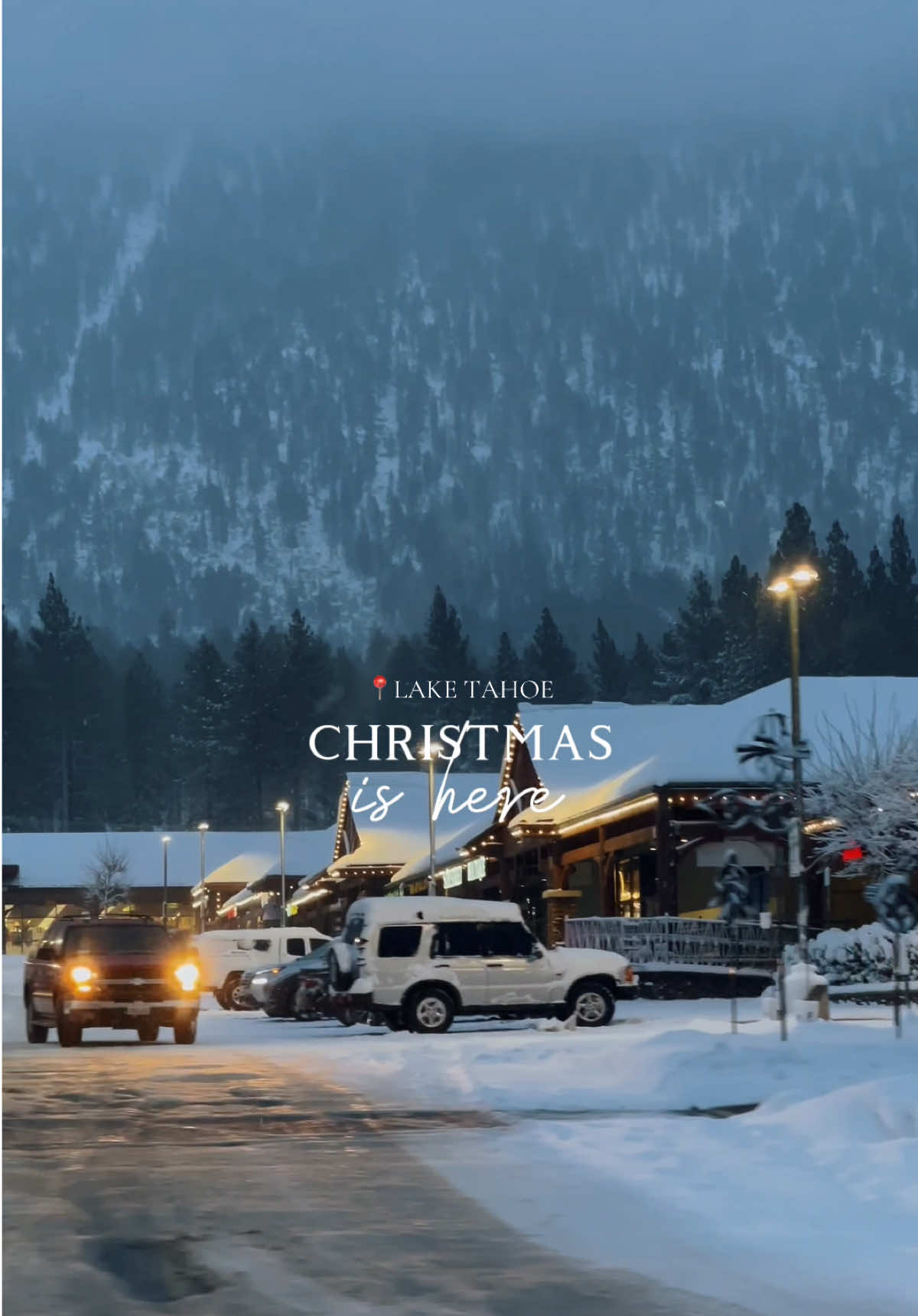 Christmas is here! 🎄 #laketahoecalifornia #tahoe 