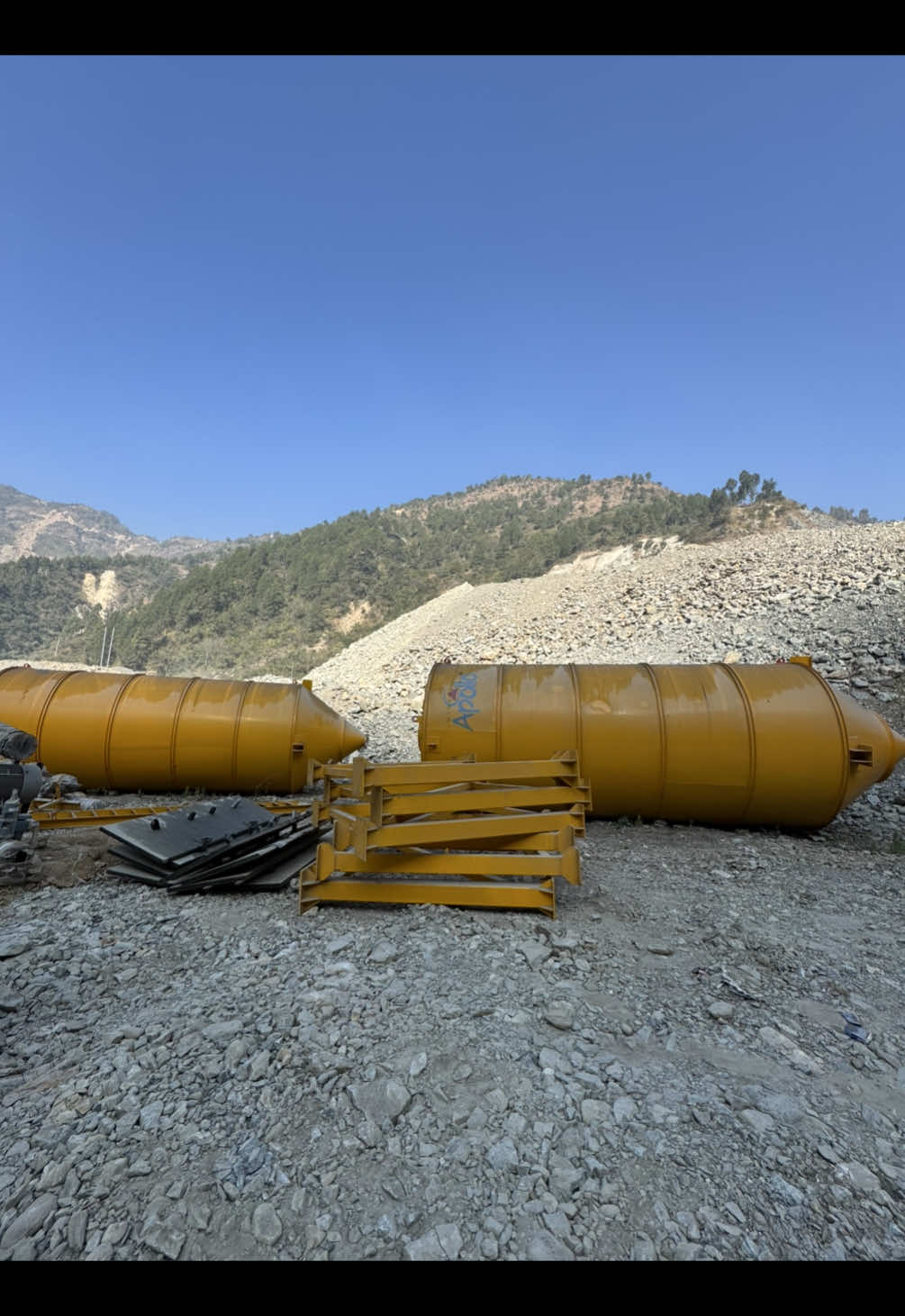 Batching plant installation work. #construction #batchingplant #engineering #khanalconstruction #survey #fyp #nepal #fypage #viral #toposurvey #fasttracknepal 
