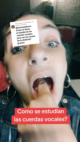 Respuesta a @noeluceroaleona #consultaotorrino #estroboscopia #laringoscopia #cuerdasvocales #estudiodelavoz #laringe #metododoval #disfonia #terapiavocal 