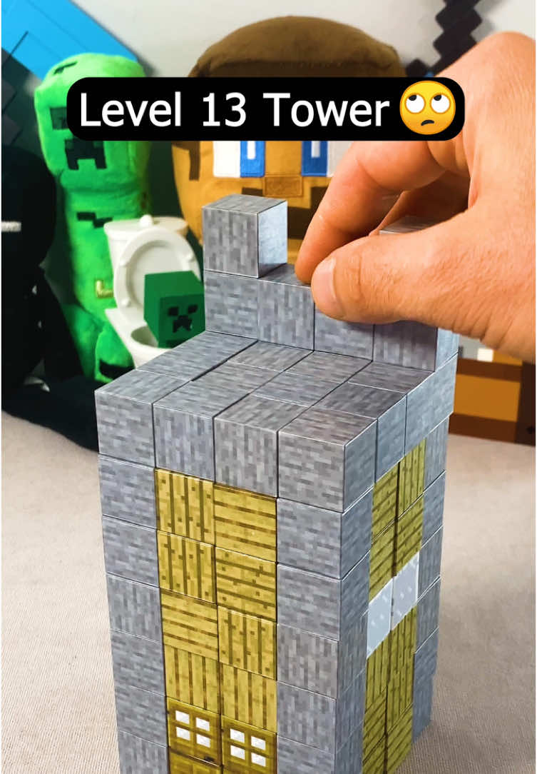 Towers with Magnetic Minecraft Blocks 