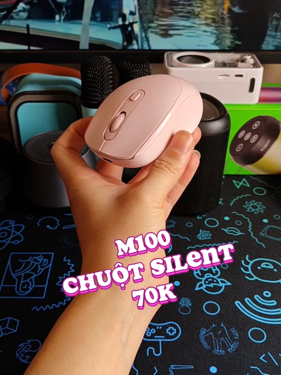 Chuột không dây 2 mode kết nối được máy tính, laptop, tivi, điện thoại, máy tính bảng #techzoneaudio #xuhuongtiktok #chuotbluetooth #xuhuong  #chuotkhongday #m100  #chuotvanphong 