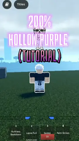 HOLLOW PURPLE NUKE TUTORIAL | Jump Showdown #roblox
