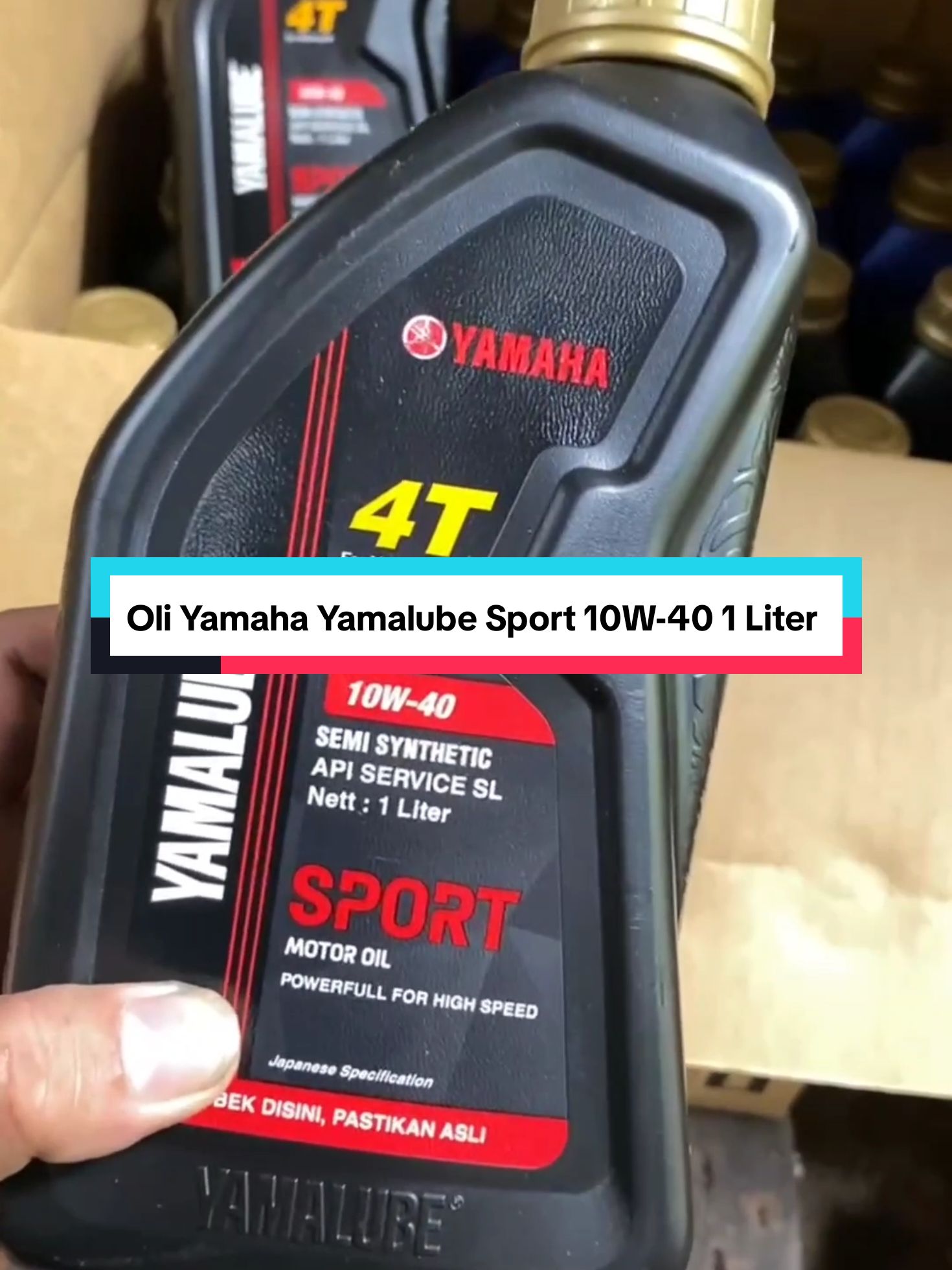 Oli Yamaha Yamalube Sport 10W-40 1 Liter #fyp #fyppppppppppppppppppppppp #mekanik #xybca #foryou #mekaniktiktok #mekanikmuda #bengkel #bengkelmotor #barokahmotordemak #wibgajian #endyearsale #megaguncang11 #oliyamalube #yamaha 