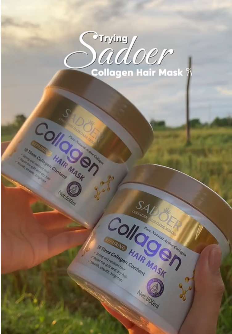 My hait feels so smooth after! It works so well!✨ Super affordable pa! Try it now!✨🫶🏻#sadoer #hairmask #fyp 