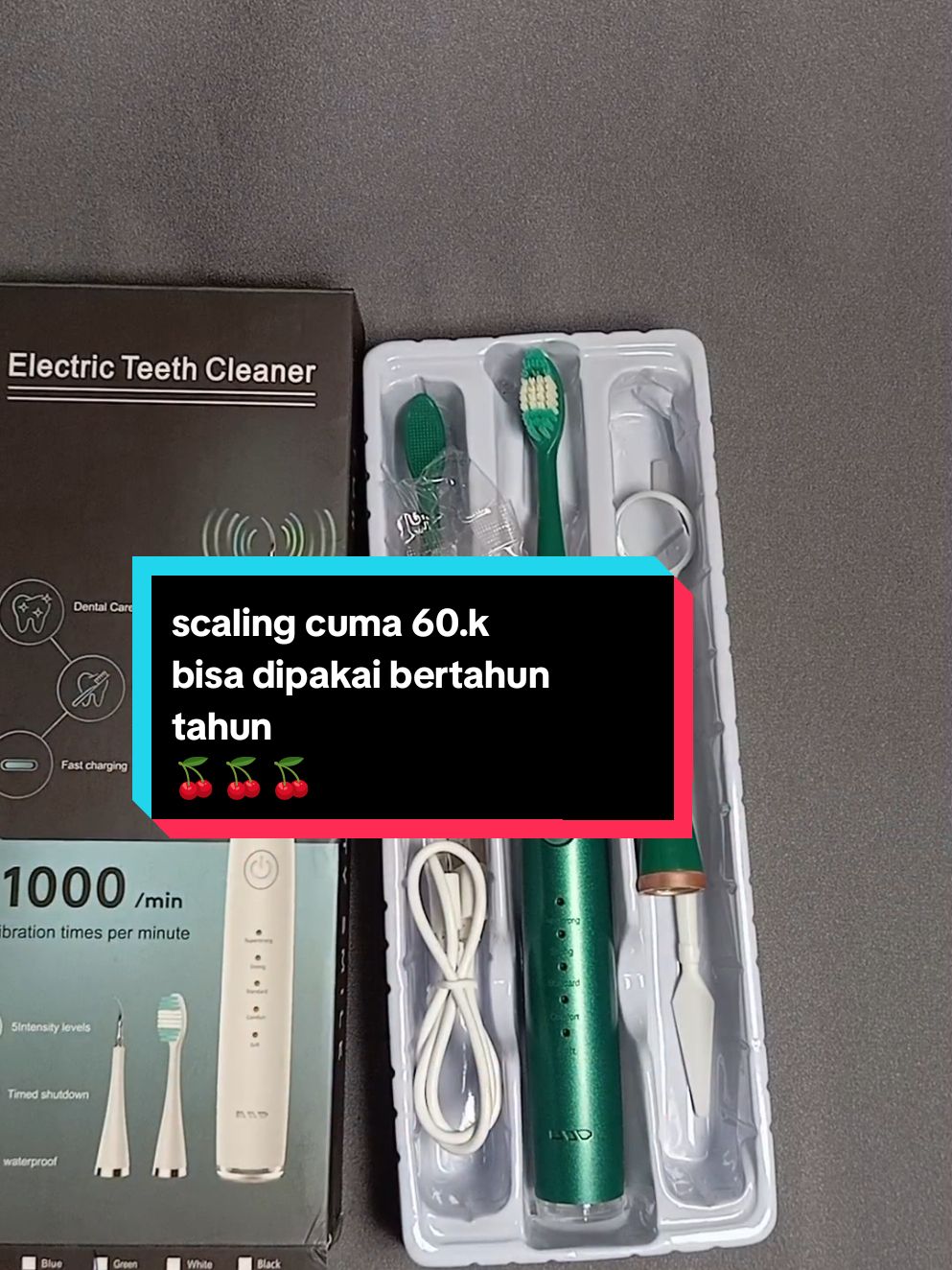 alat scaling pembersih karang gigi/ sikat gigi elektrik 1 set bisa di cas #scaling #pembersihkaranggigi #cuantanpabatas #fyppppppppppppppppppppppp 