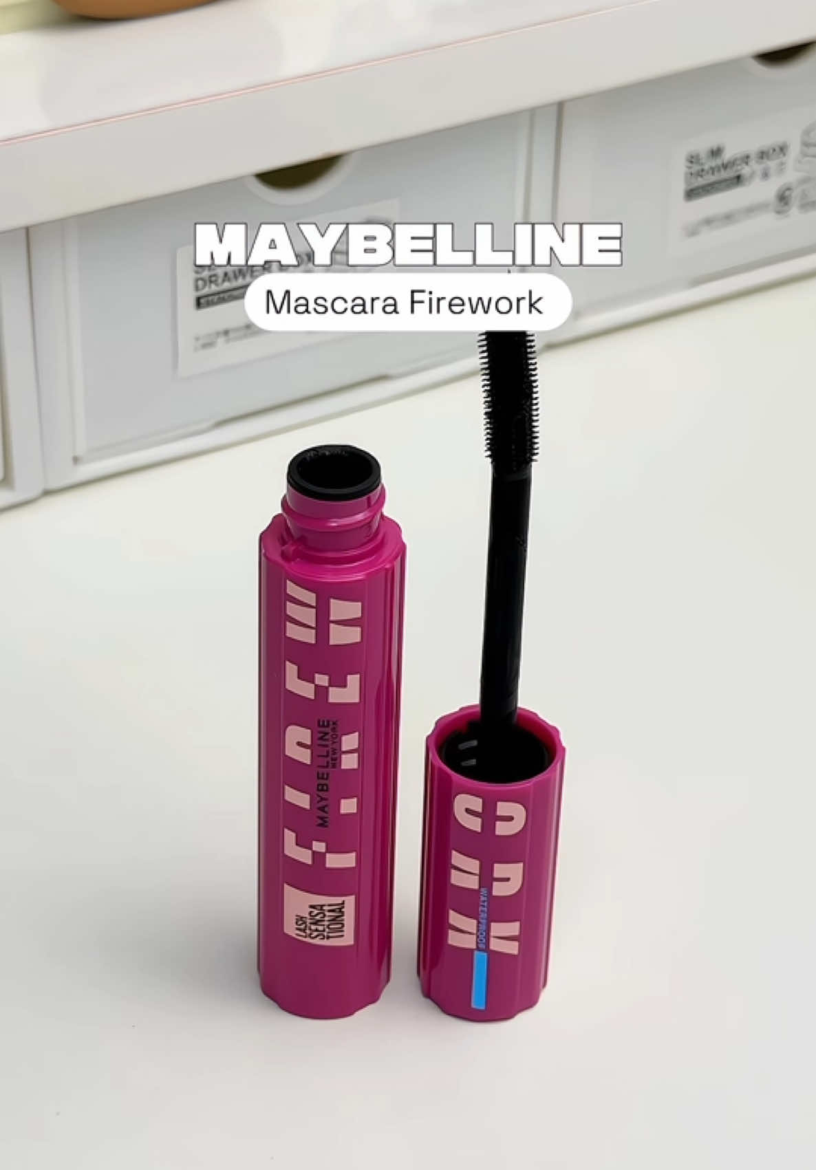 Mascara Firework Maybelline 🤩✨ #weebuild #onlyaff #maybelline #mascara #fireworkmascara #makeup #unbox #unboxing #viral #mocgiao 