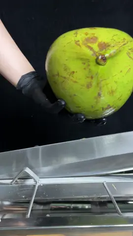 The Art of Cutting Coconuts #coconut #coconutwater #asmr #satisfying #asmrsounds #asmrvideo #fresh #fruit #cuttingfruit