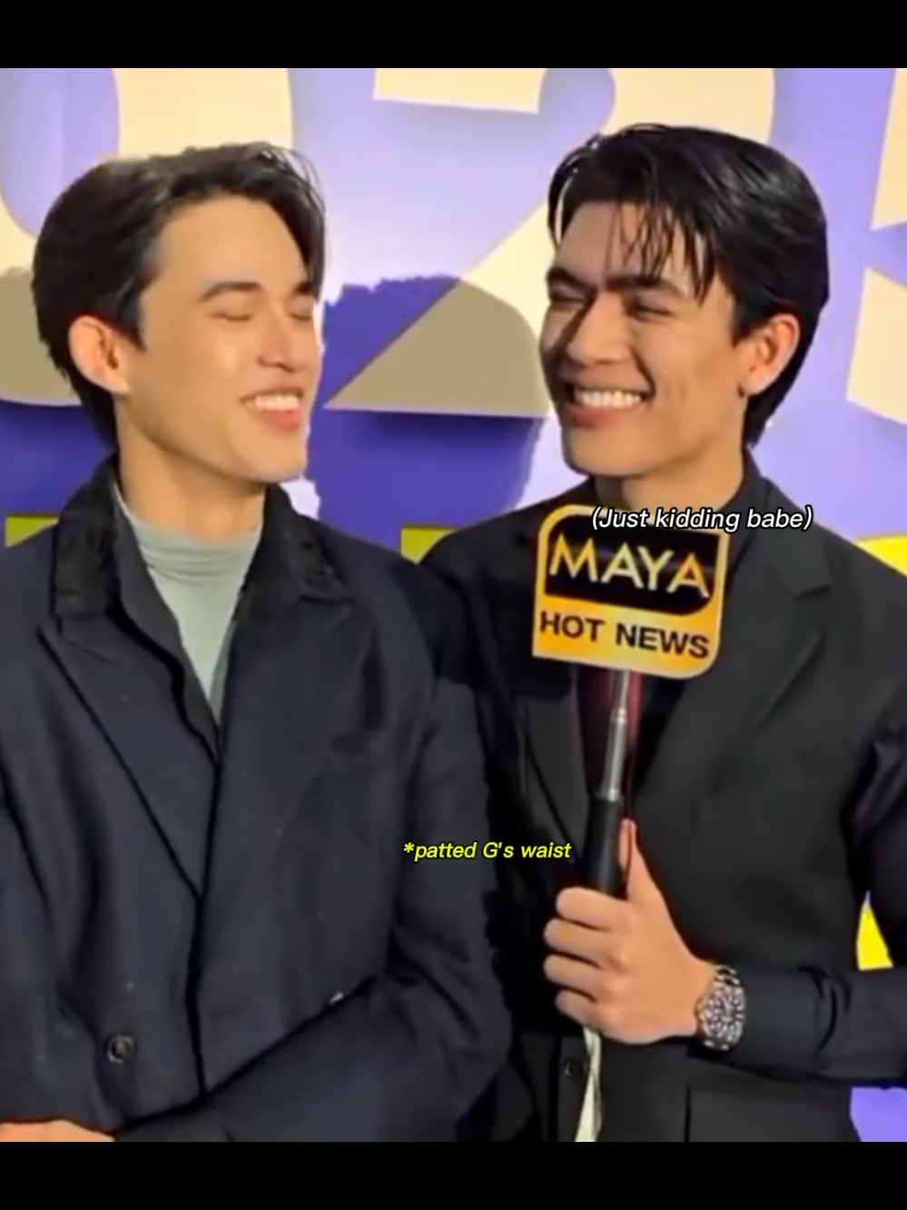 I love how playful Jossgawin to each other in this interview. They keep teasing and flirting with each other 🥰😆 • #jossgawin #josswayar #gawincaskey #mygoldenblood #gmmtv2025 