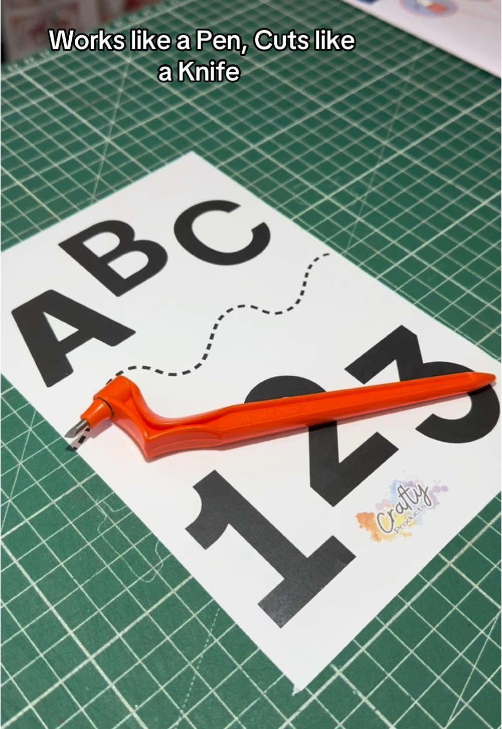 The BEST Craft Tool #gyrocut #craft #craftknife #papercut #letters #numbers #handmade #fyp #foryoupage 