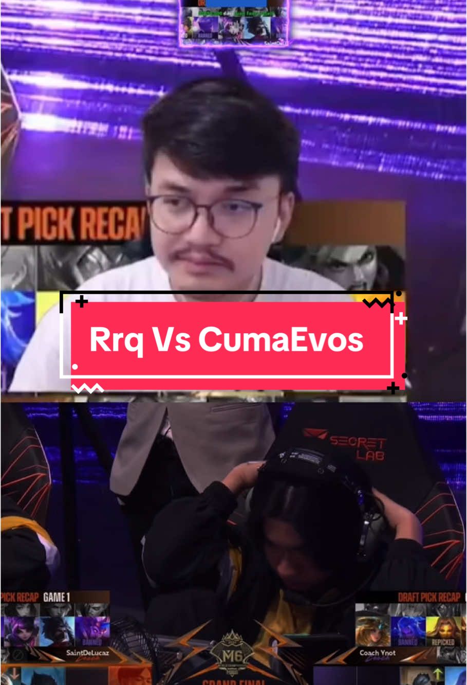 Apapun matchnya fans rrq sama evos yang rame #cumaevos #kingdom #rrqhoshi #set1awanade #mlbbm6 