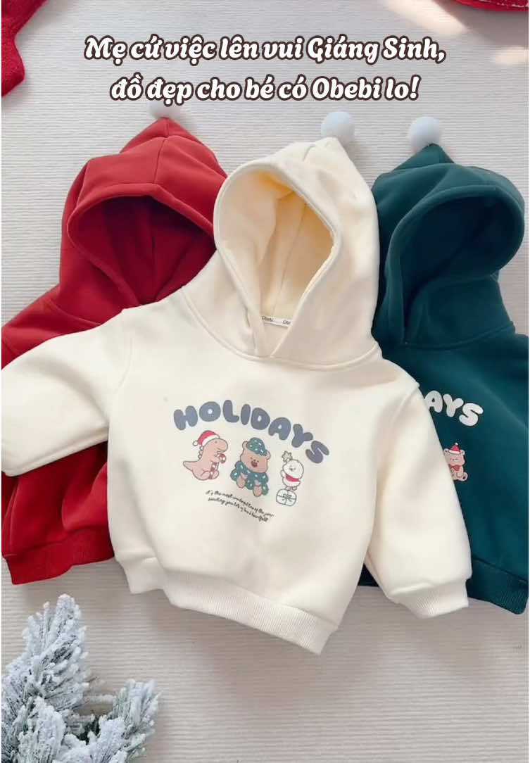 Các “dáng xinh” của mẹ lên đồ đi chơi Noel thui ạ! 🥰🎄 #obebi #hoodie #christmas #kidfashion #viral #xuhuong #a423