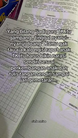 Semangat para ibu guru TK #buguruSinta #kreatif #fyp #rapor#ngisiraport 