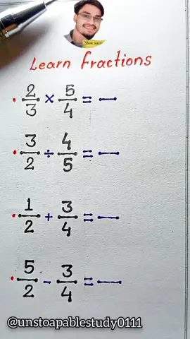 learn Fraction Hack 🔥#unstoapablestudy0111 #iqtest #math 