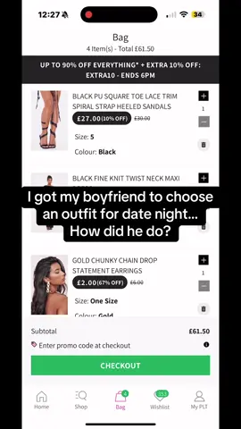 Got my boyfriend to choose an outfit for date night.. How did he do guys? 😂🙃 #couplestiktok #mumanddad #datenight #fyp #datenightoutfitideas 