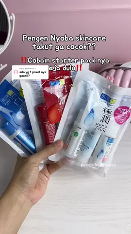 Membalas @𐙚 sepaket udah ada face wash, toner & moisturizer #moisturizer #moisturizerviral #facialwash #tonerwajah #tonerviral #hadalabo #skincare 