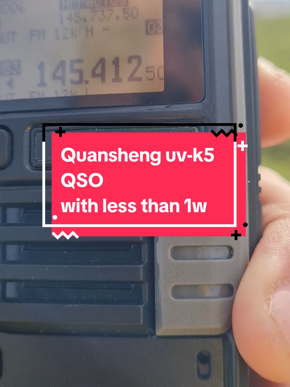 QSO with quansheng uv-k5(99) radio in low power <1W #amateurradio #quansheng #hamradio 