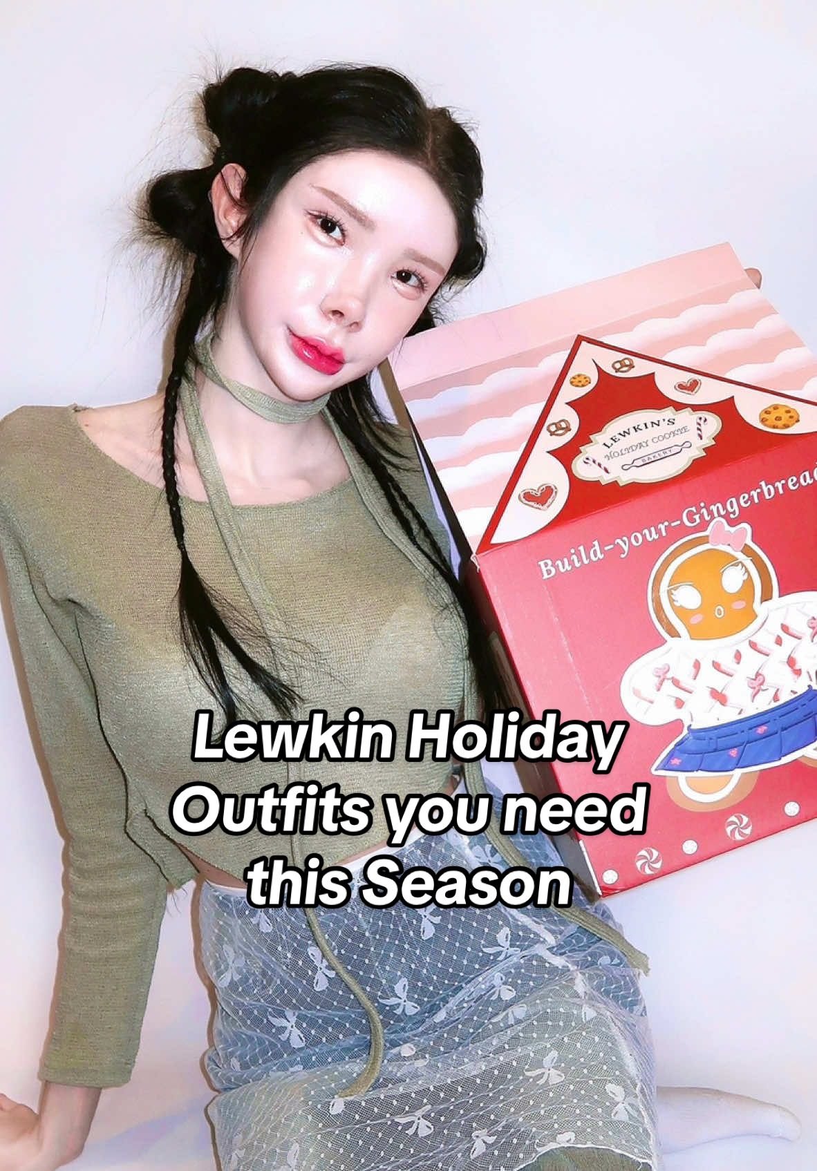 Lewkin Holiday Box outfits i've worn recently 🫶🏻🎁 @Lewkin has girly feminine winter outfits and street fashion korea use my discount code ITS_LISAYO for 40% OFF on everything !!! 💕  i'm in love and i'm obsessed with them they give me the winter cozy aesthetic i need ☺️    Cable Knit Wool Cardigan CO426 Low Waist Baggy Jeans CM415 Simple Pleated Mini Skirt CY309 Turtleneck Warmer Crop Top CN08 Lona Sleeve Top and Scarf CG330 Zip-up Off Shoulder Top CS419 Fluffy Fur Jacket 1012 Off-Shoulder Crop Top Scarf OG416 Ribbon Detail Long Mesh Skirt CJ423 Vintage Glasses CA409 #lewkin #lewkinholidaybox #lewkiss #koreanfashion #tryonhaul #coquettefashion #acubi #wonyoungism #winteroutfits #StreetFashion #kfashion 