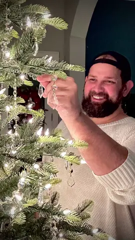 Just finished decorating my foyer Christmas tree, and I’m so happy with how it turned out! I used crystals this year, and the way the light dances off each one is pure magic. It feels so elegant and enchanting! 🎄✨  #ChristmasDecor #foyerdecor #christmasfoyer #christmasfrontdoor #christmastips #Christmasswag #christmasdoor #christmas #christmasdecor #christmasdecorations #christmasmantle #christmasmagic #christmasfireplace #mantledecor #mantle #christmastree #christmas2024 #cozychristmas #christmastime #christmasmood #santa #winter #christmasinnovember #magnolia #christmastablesetting #christmastabledecor #christmastable #christmasgate