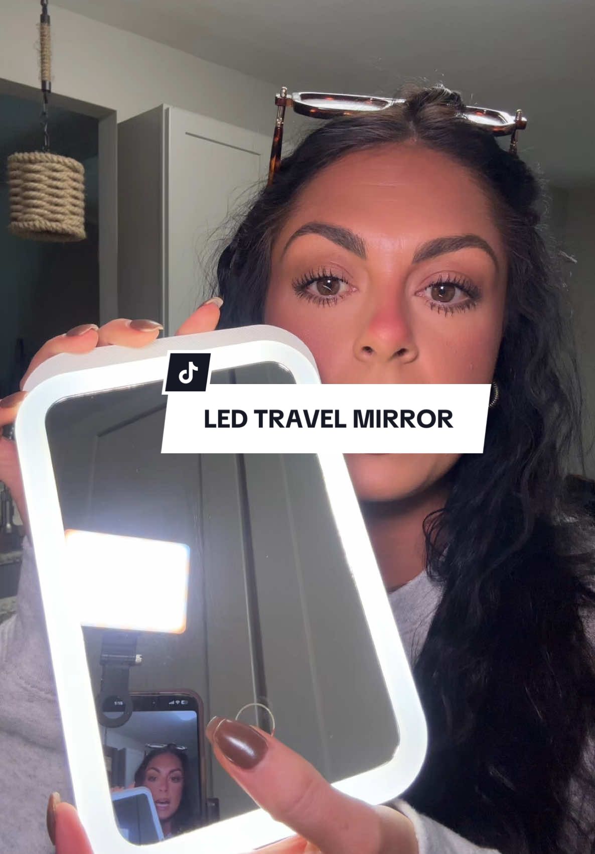 Ive already used it multiple times😂  #mirror #ledmirror #compactmirror #tiktokmademebuyit #ttshop #goodfinds 